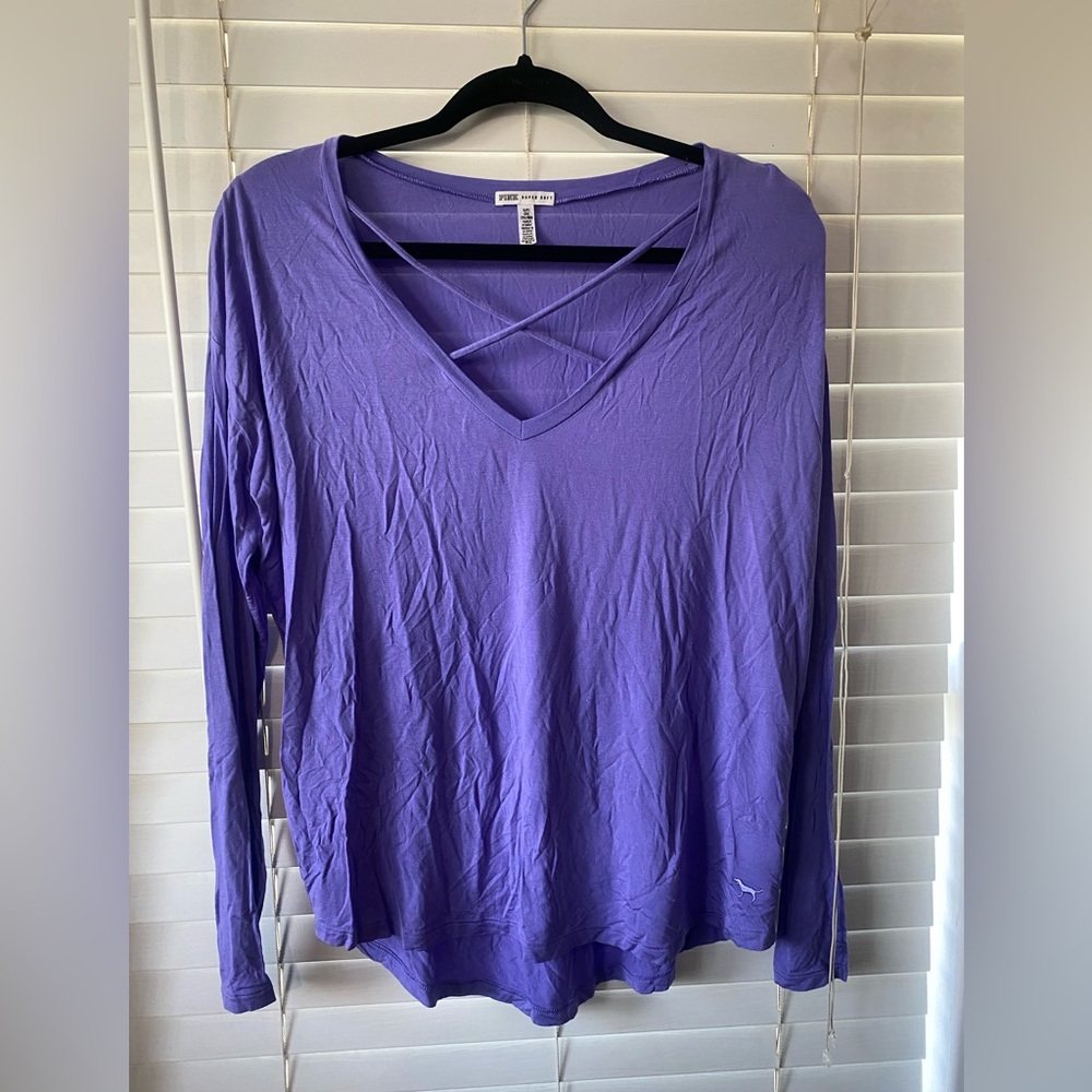 Accepting offers- PINK Victoria's Secret Lavender Long Sleeve Tee